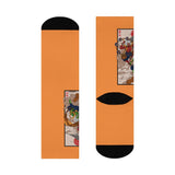 Orange Fuujin & Raijin Socks