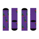 Purple Dragon Socks