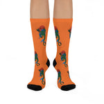 Orange Dragon Socks