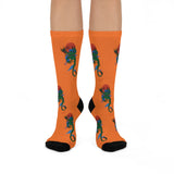 Orange Dragon Socks