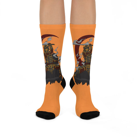 Orange Samurai Socks