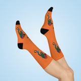 Orange Dragon Socks