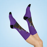 Purple Samurai Socks