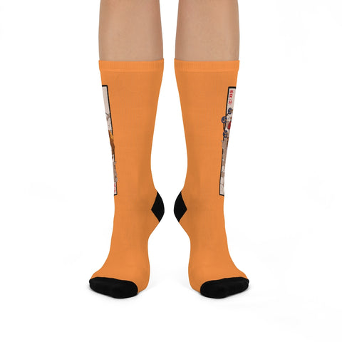 Orange Fuujin & Raijin Socks