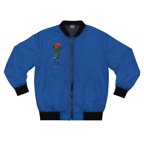 Blue Samurai Bomber Jacket