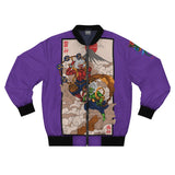 Purple Fuujin & Raijin Bomber Jacket