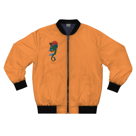 Orange Samurai Bomber Jacket