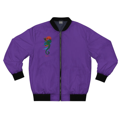 Purple Samurai Bomber Jacket