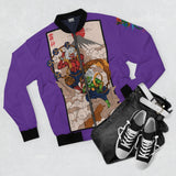 Purple Fuujin & Raijin Bomber Jacket