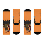 Orange Samurai Socks