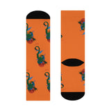 Orange Dragon Socks