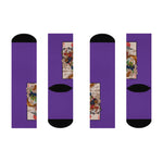 Purple Fuujin & Raijin Socks