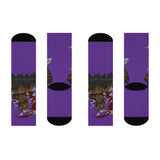 Purple Samurai Socks