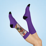 Purple Fuujin & Raijin Socks