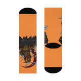 Orange Samurai Socks